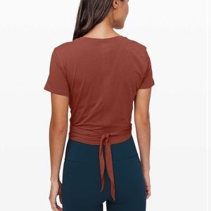 Lululemon Time To Restore Short Sleeve- Rustic Clay